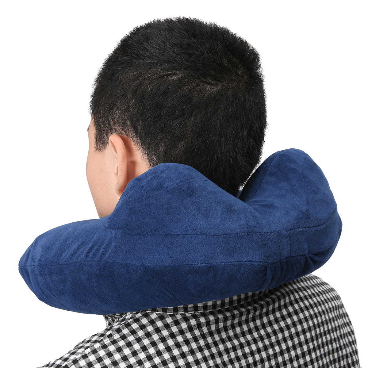 CAMTOA U Shaped Travel Pillow Car Air Flight Inflatable Pillows Neck Support Headrest Cushion Soft Nursing Cushion