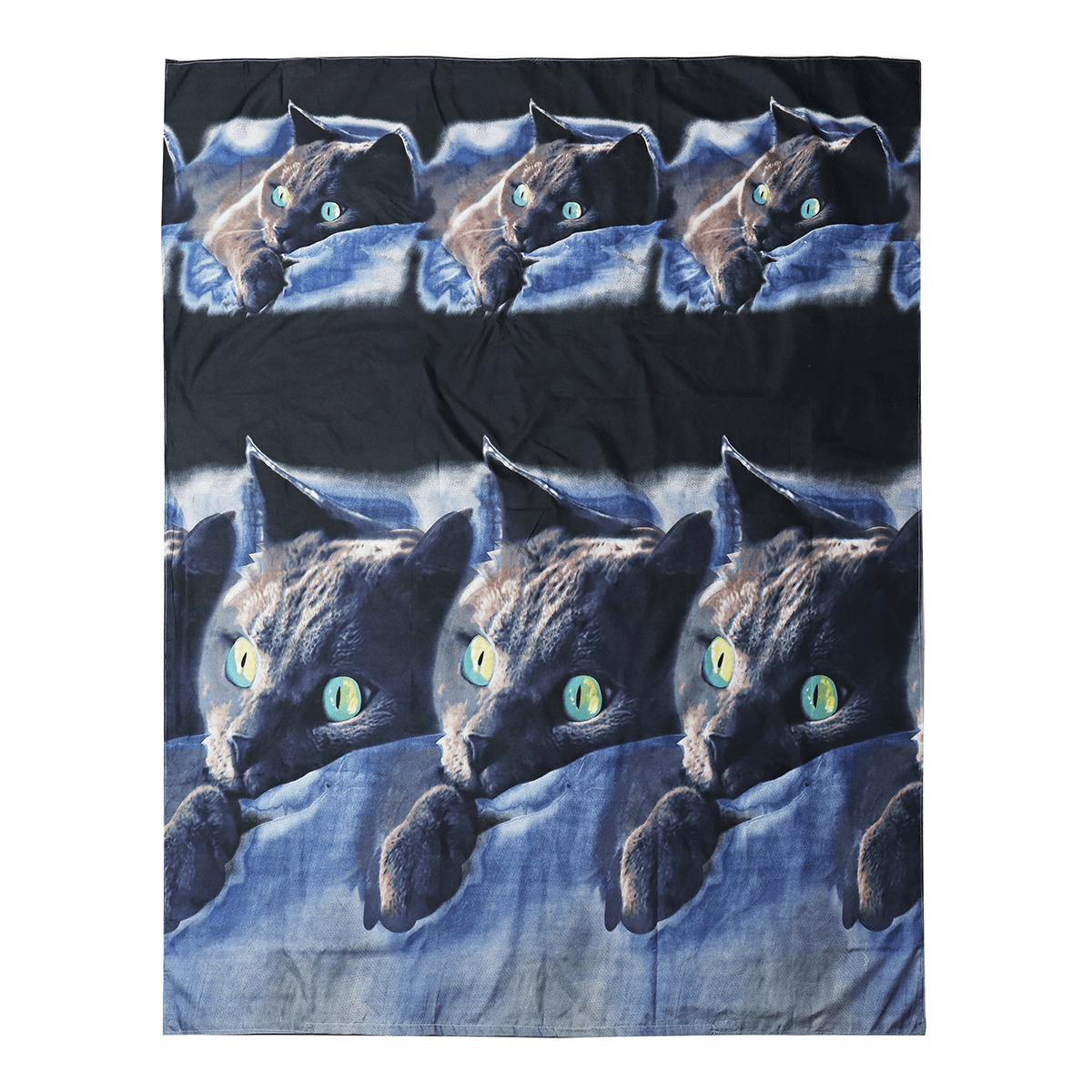 3D Cat Cotton Queen King Double Duvet Quilt Cover Sheet Pillowcase Bedding Sets