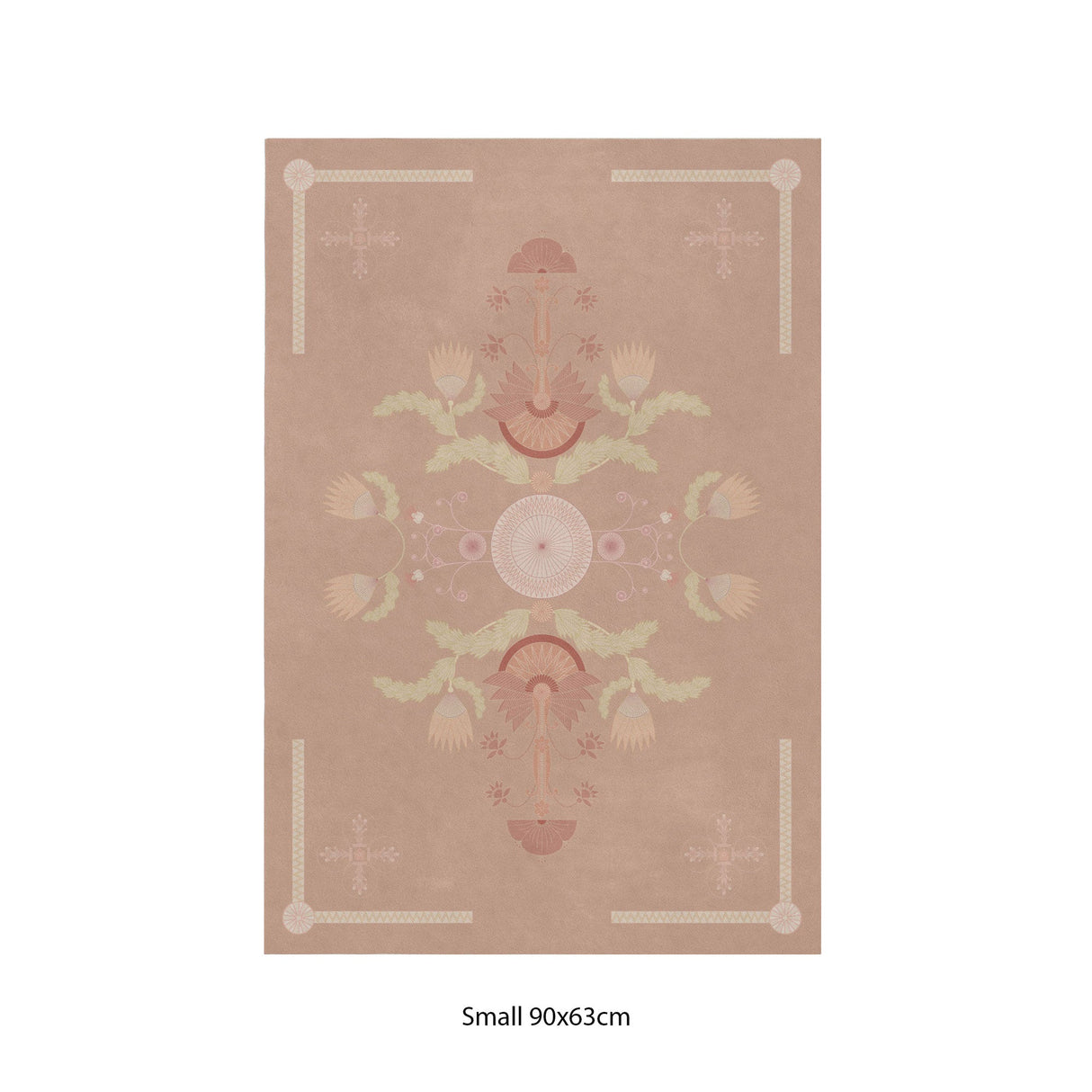 Asian Pond Bloom Coral Rug