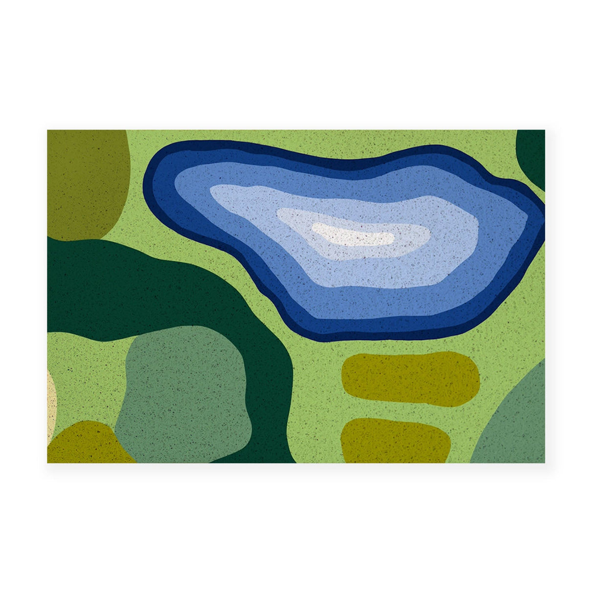 Feblilac Moss and Lake PVC Coil Door Mat