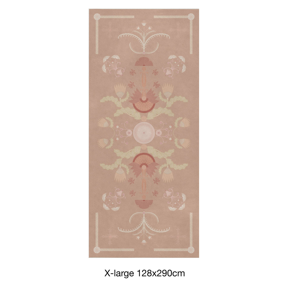 Asian Pond Bloom Coral Rug