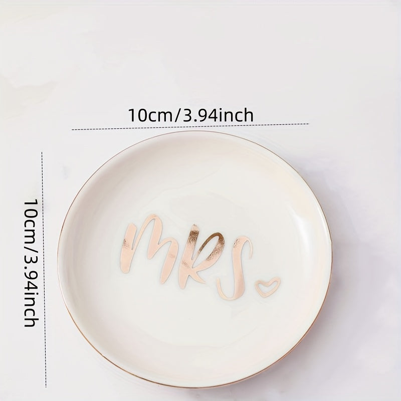 Mrs. Jewelry Storage Tray, Cute Trinket Holder