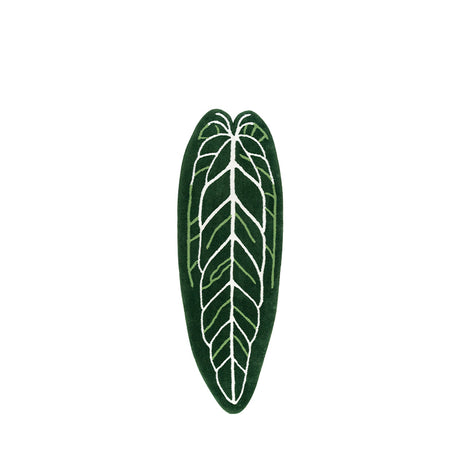 Monstera Bedroom Mat, Handmade Tufted Rug for Living Room