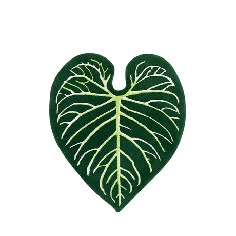 Monstera Bedroom Mat, Handmade Tufted Rug for Living Room