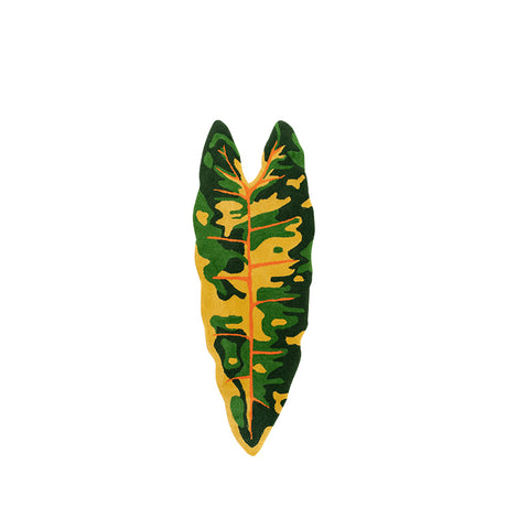 Monstera Bedroom Mat, Handmade Tufted Rug for Living Room