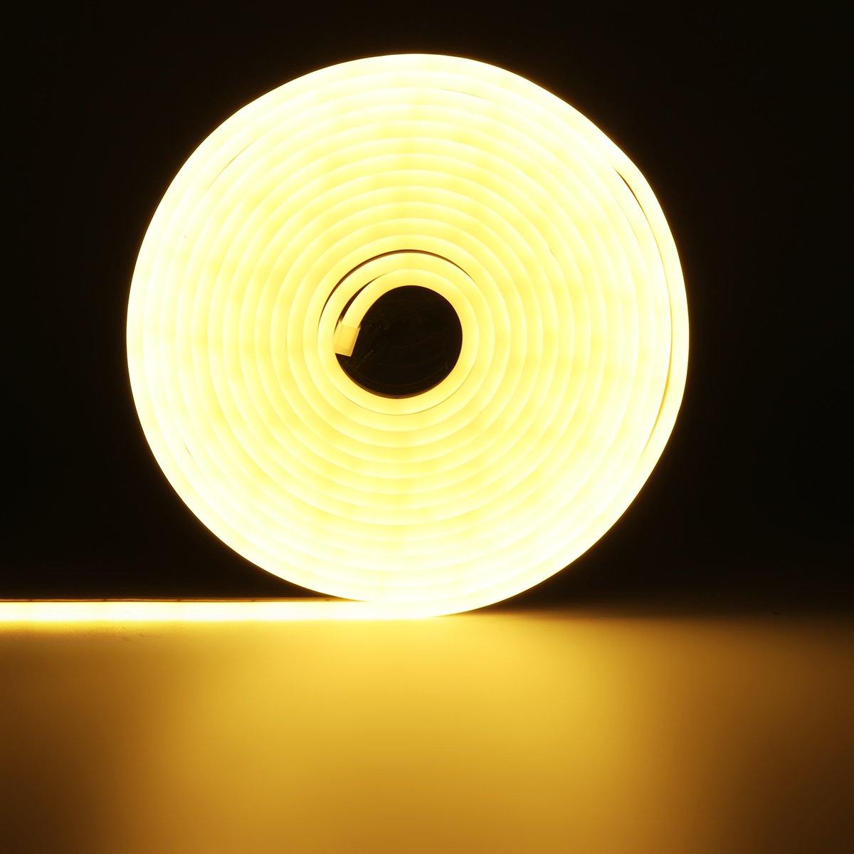 DC12V 5M Flexible Neon EL Wire Light SMD2835 Waterproof Silicone LED Strip Tube Lamp Outdoor Decoration