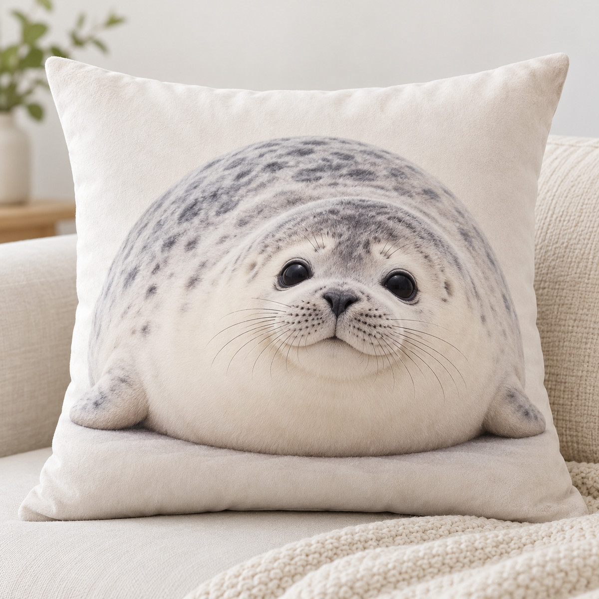 Chubby Blob Seal Pillow