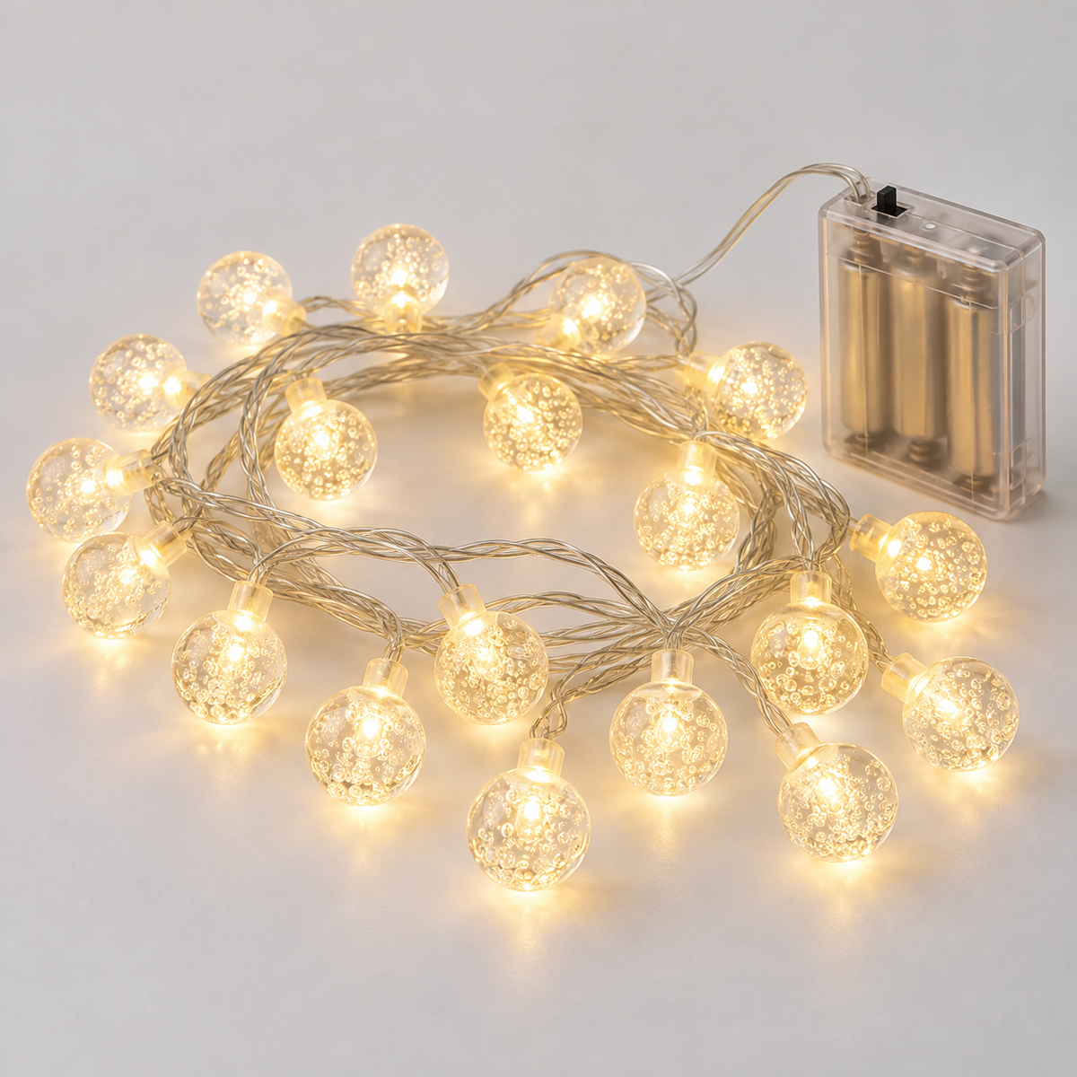 3M 20LED Battery Bubble Ball Fairy String Lights Garden Party Christmas Wedding Decor
