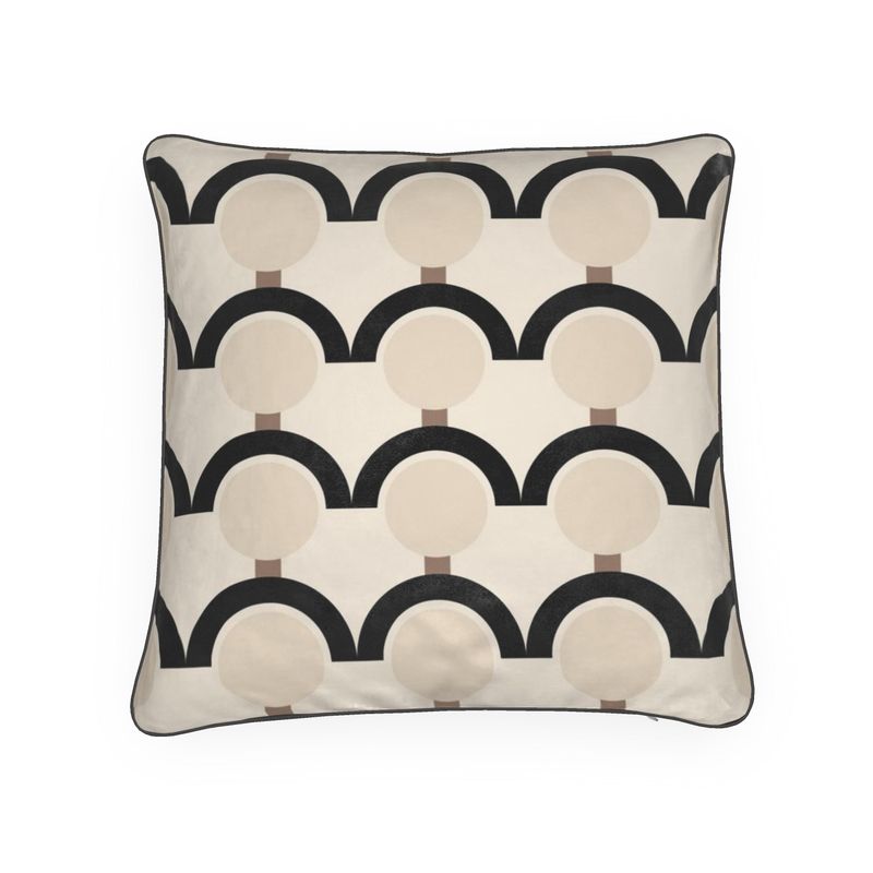 Arches & Dots Velvet Cushion