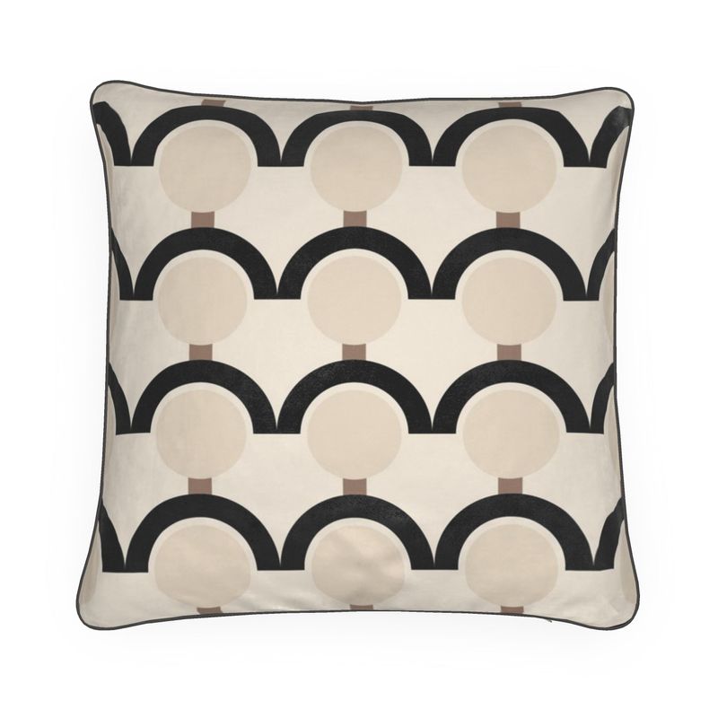 Arches & Dots Velvet Cushion
