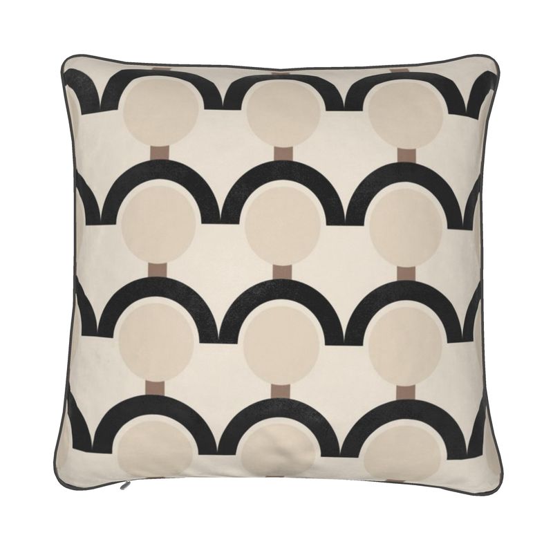 Arches & Dots Velvet Cushion