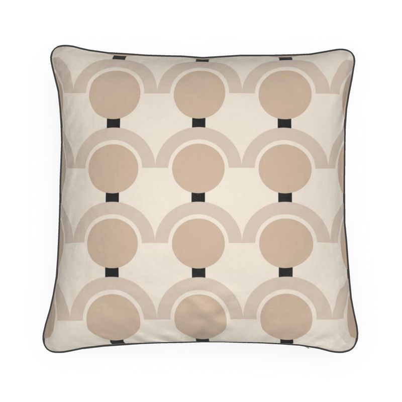 Arches & Dots Velvet Cushion