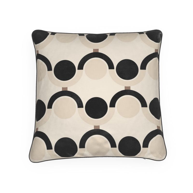 Arches & Dots Velvet Cushion