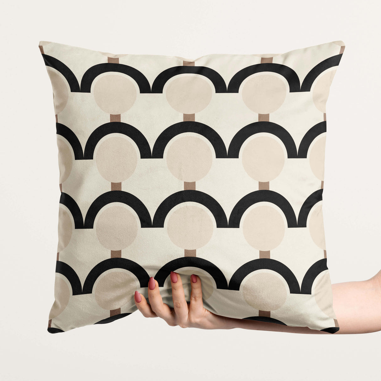 Arches & Dots Velvet Cushion