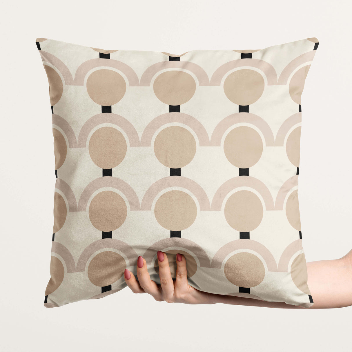 Arches & Dots Velvet Cushion