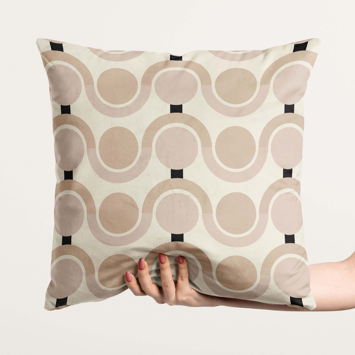 Arches & Dots Velvet Cushion