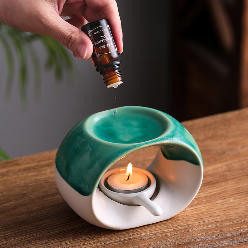 Blue Moon Bay Ice Crack Aroma Burner Set
