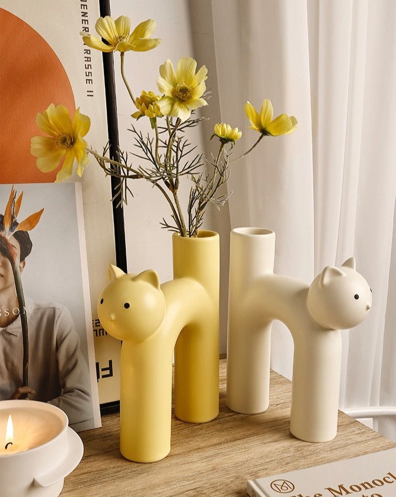 Ceramic Cate Vase