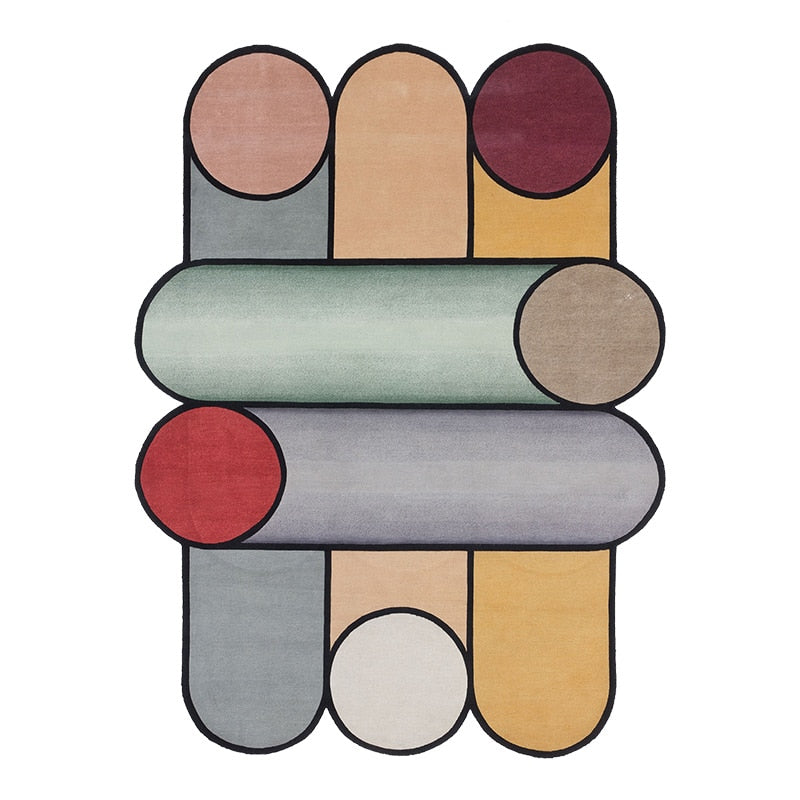 New Modern Fashion IG Living Room Rug Irregularshape Senior Bedroom Large Area Decorative Carpet Thickening Trendy Art Floor Mat