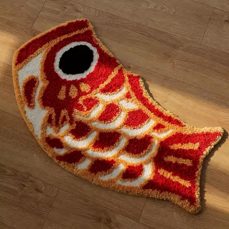 Golden Fish Bath Mat