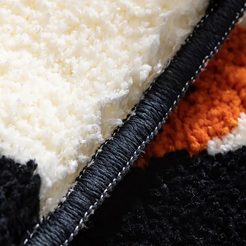 Retro Chessboard Plaid Bath Mats Fluffy Grids Soft Floral Carpet Bathroom Carpet Bedside Carpet Home Decor Anti Slip Floor Mats