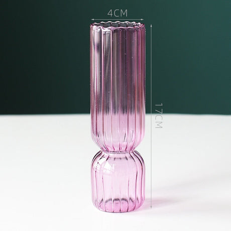 Scallop Cylinder Glass Vase