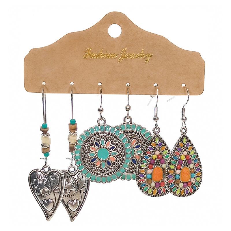 Bohemian Hand-woven tassel earrings(3 Set)