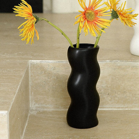 Wavy Ceramic Vase