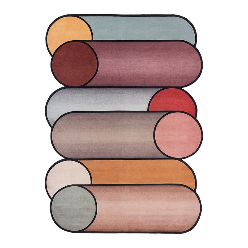 New Modern Fashion IG Living Room Rug Irregularshape Senior Bedroom Large Area Decorative Carpet Thickening Trendy Art Floor Mat