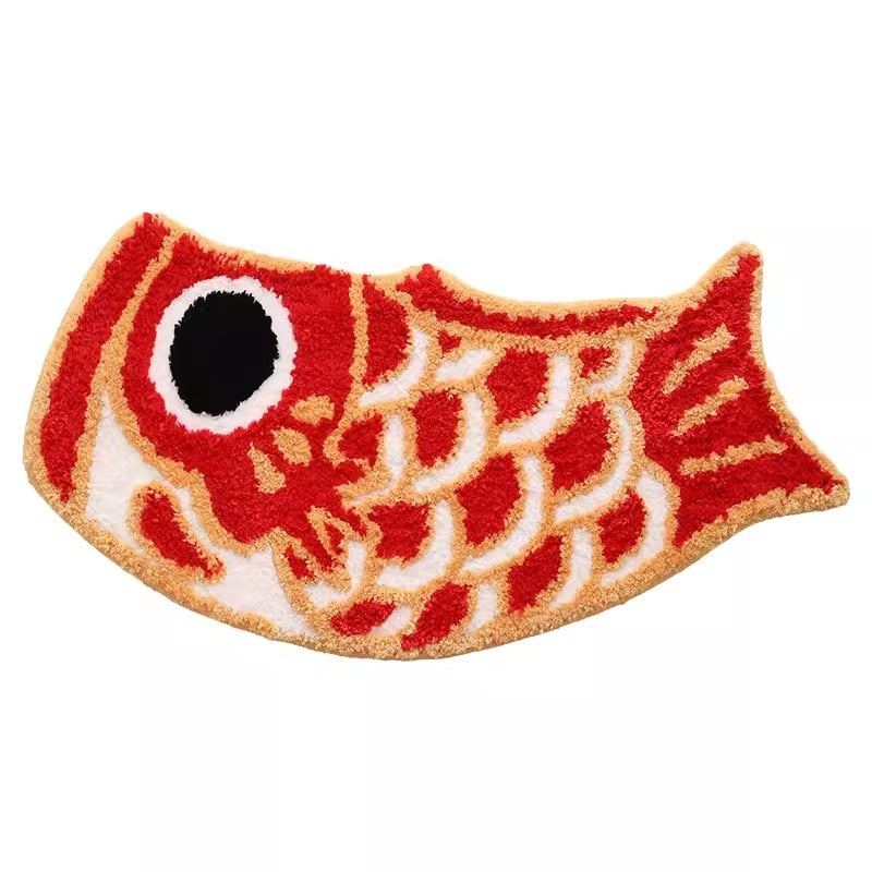 Golden Fish Bath Mat
