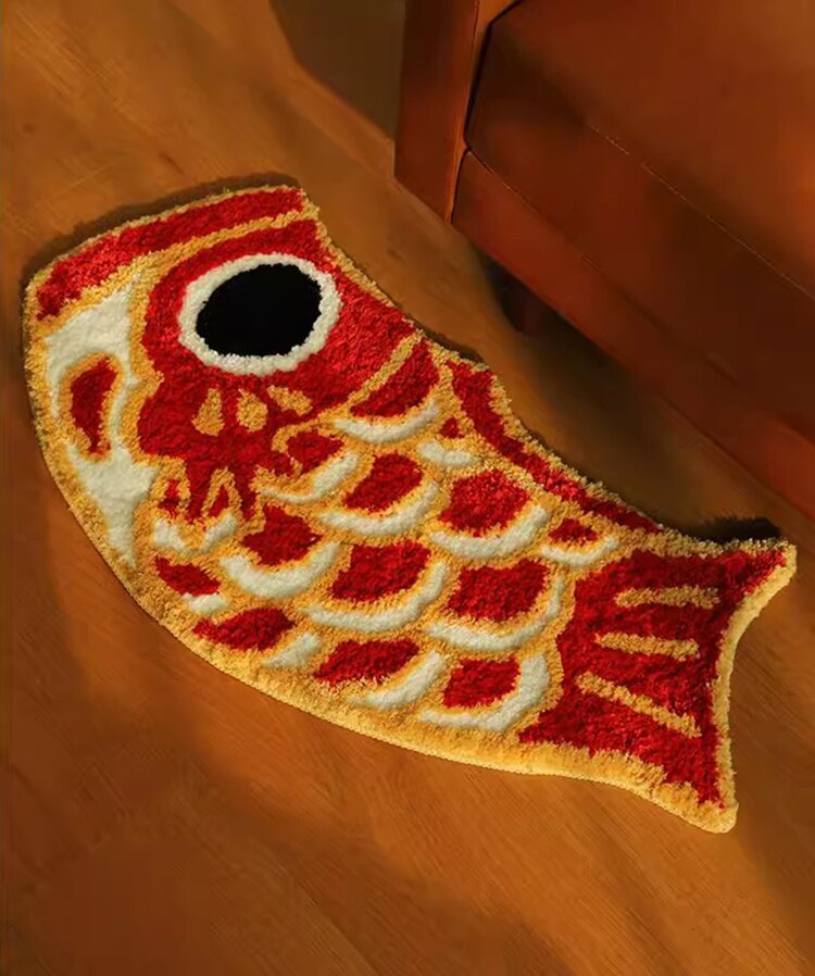 Golden Fish Bath Mat