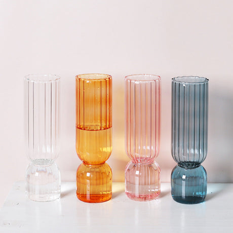 Scallop Cylinder Glass Vase