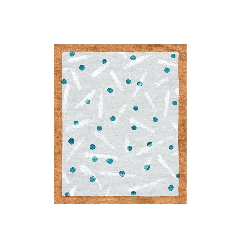 New Modern Fashion IG Living Room Rug Irregularshape Senior Bedroom Large Area Decorative Carpet Thickening Trendy Art Floor Mat