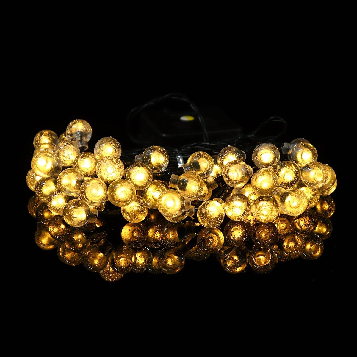 9.5M 50 LED Solar Fairy Bulb String Light 8 Modes Outdoor Indoor Garden Wedding Holiday Lamp Decor