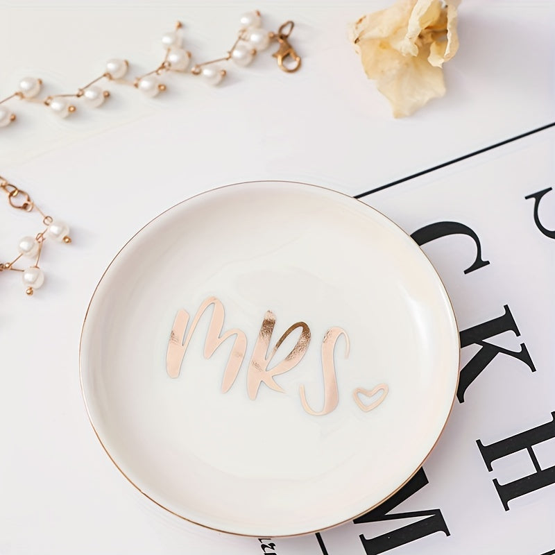 Mrs. Jewelry Storage Tray, Cute Trinket Holder