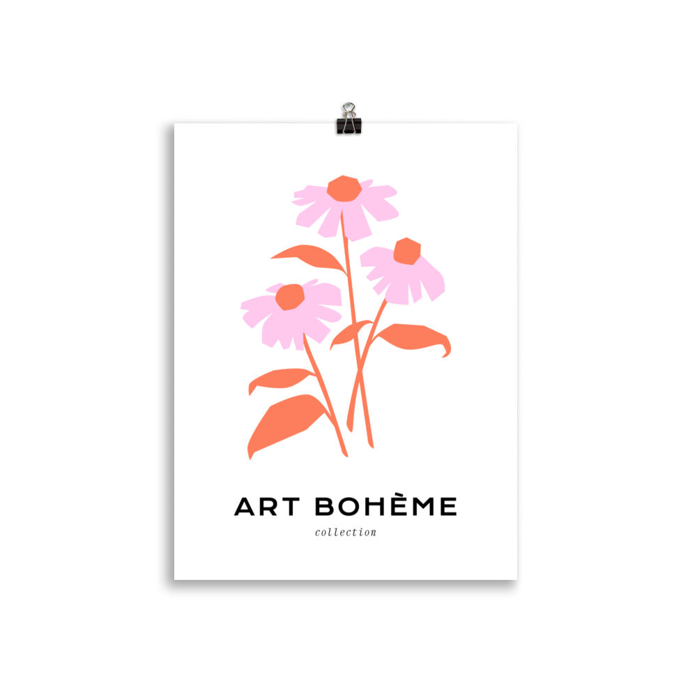 Art Boheme - A Bunch of pink flowers