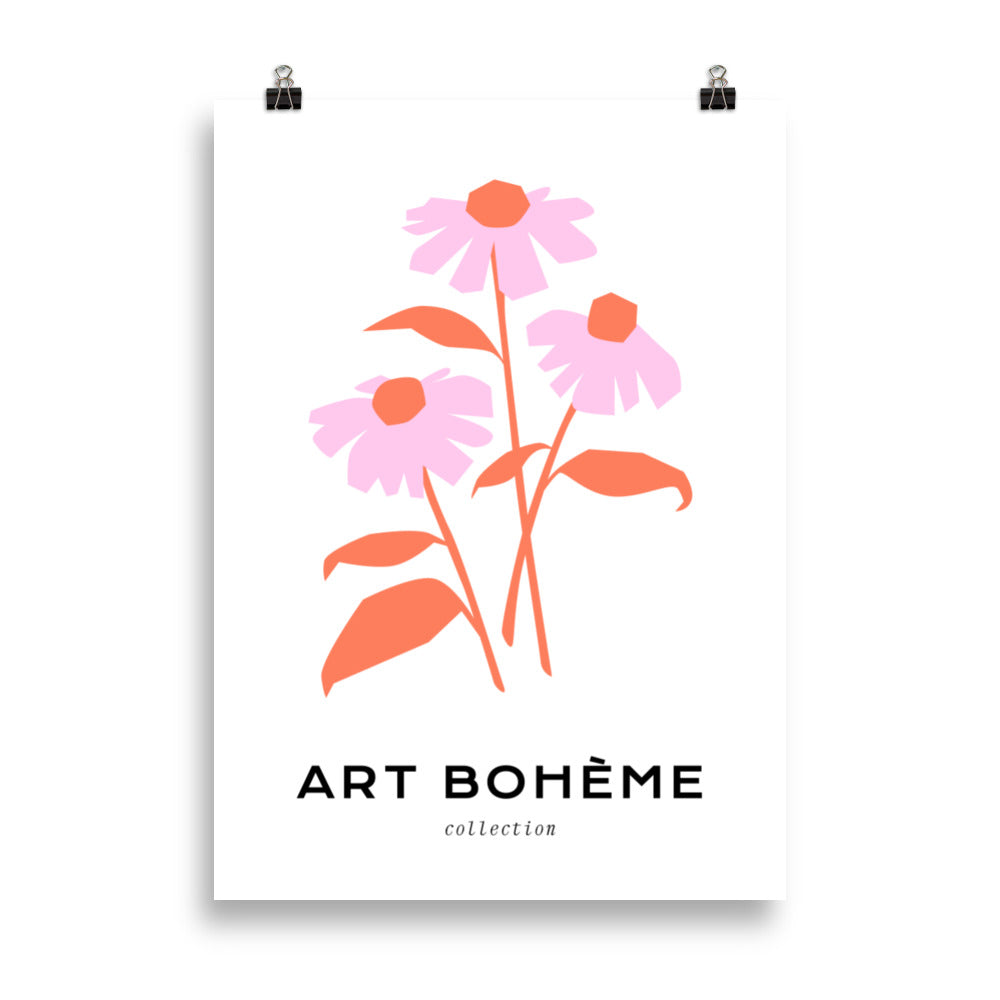 Art Boheme - A Bunch of pink flowers