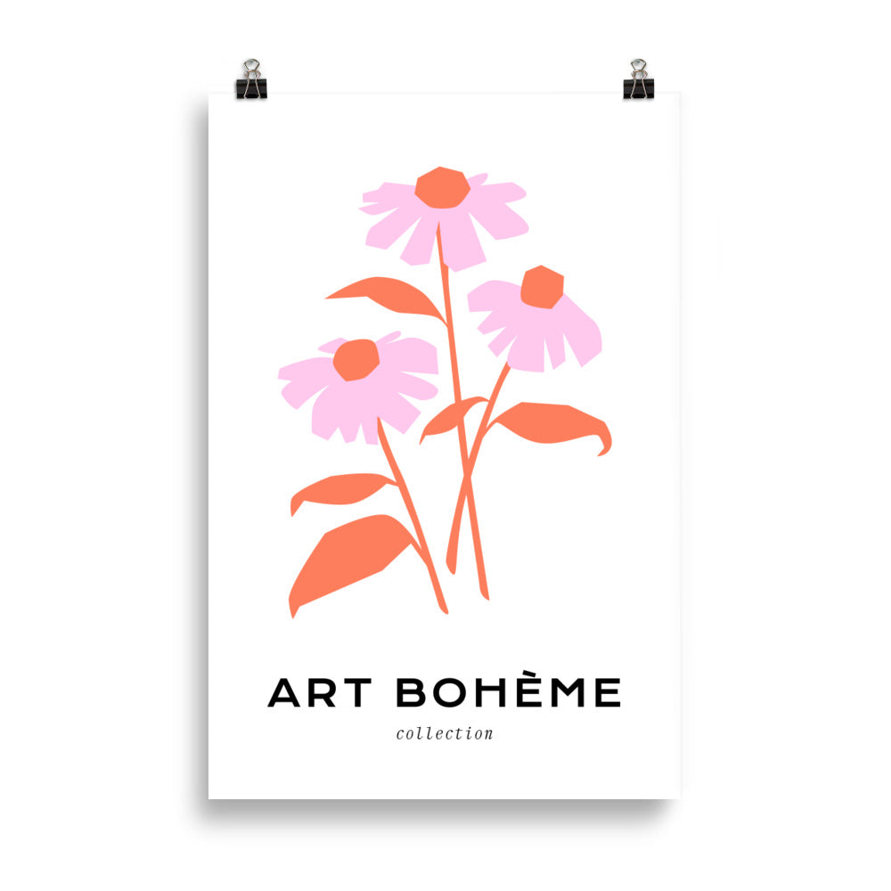 Art Boheme - A Bunch of pink flowers
