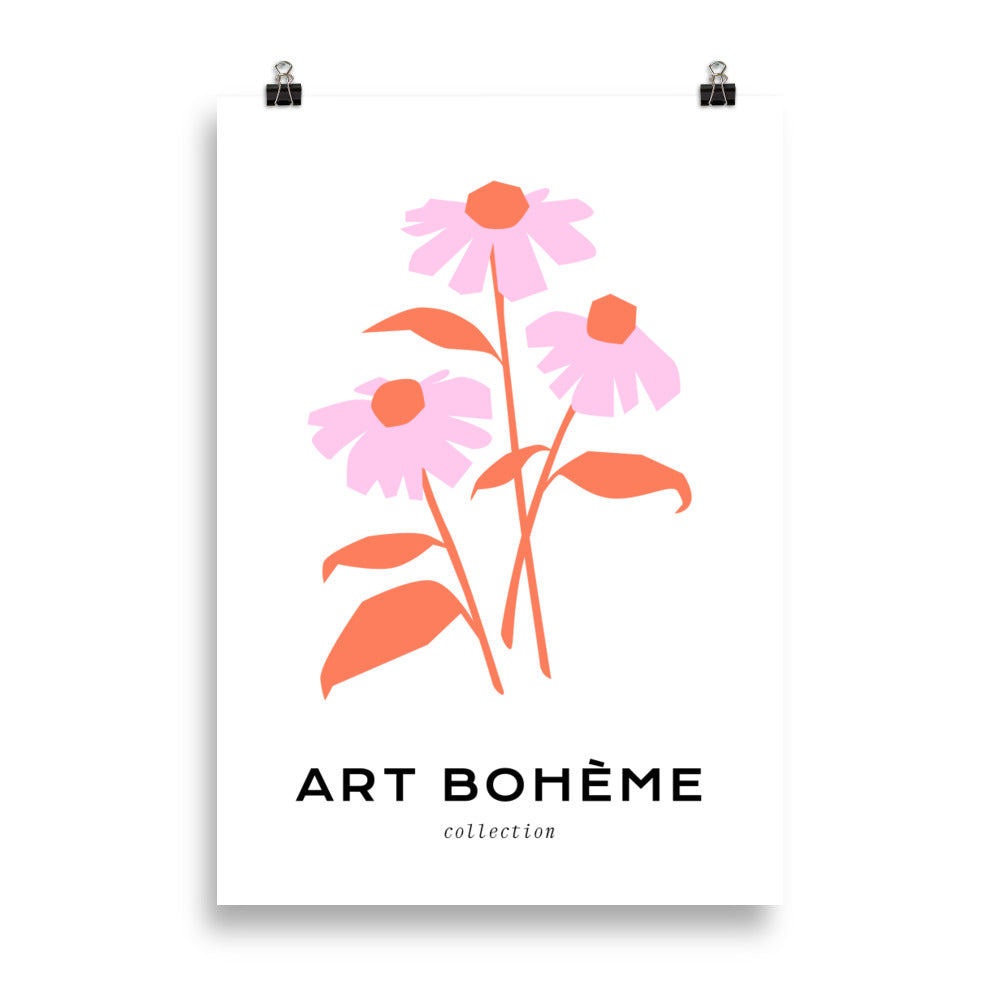 Art Boheme - A Bunch of pink flowers