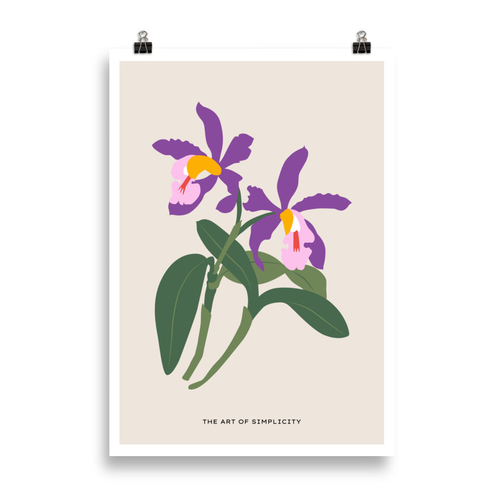 Art of Simplicity - Purple Flower