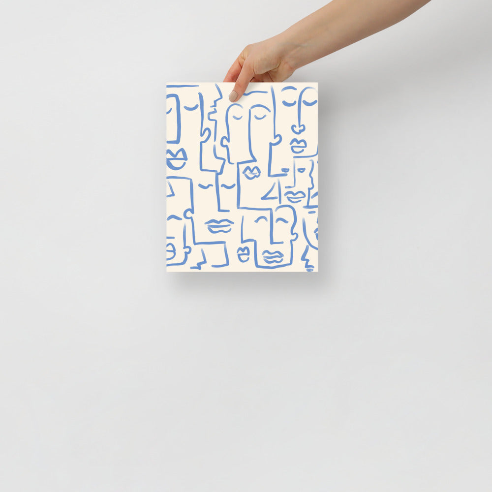 Abstract Faces Wall Art