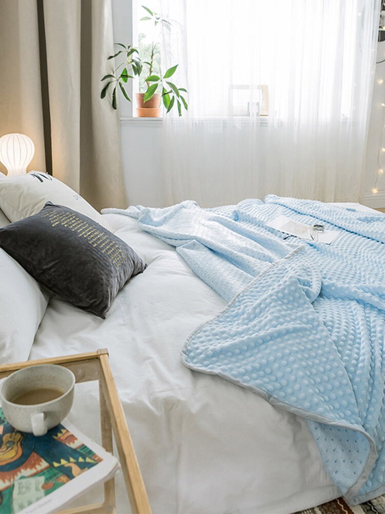 Large bubble Soft Throw Blankets Multiple Variants Warm Cozy Super Soft Winter Flannel Fluffy Throw Home Bedspread, bubble fleece blankets