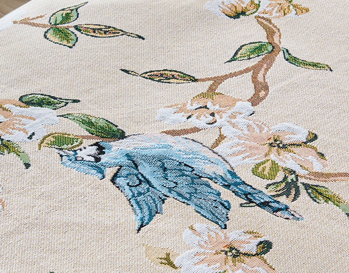 Flower w/bird Jacquard blanket,Sofa Throw,Tapestry,Shawl blanket,Leisure blanket,Decorative blanket,Bedspread,Bedroom blanket,Gift for Her