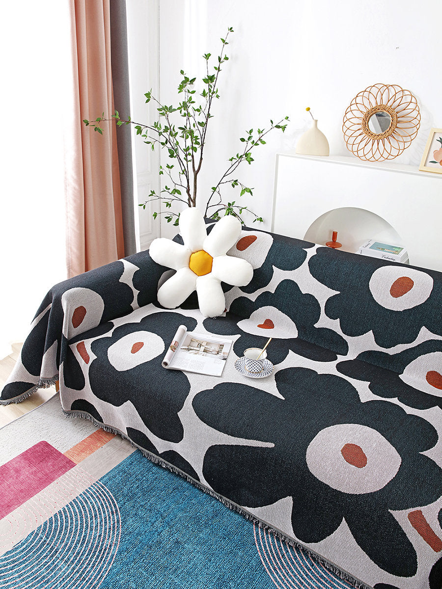 Nordic Blanket, Wall Art Blanket, Tapestry Blanket, Couch Throw, Summer Blanket, Cozy Blanket,large size, Gift for Her, Birthday Gift, Decor