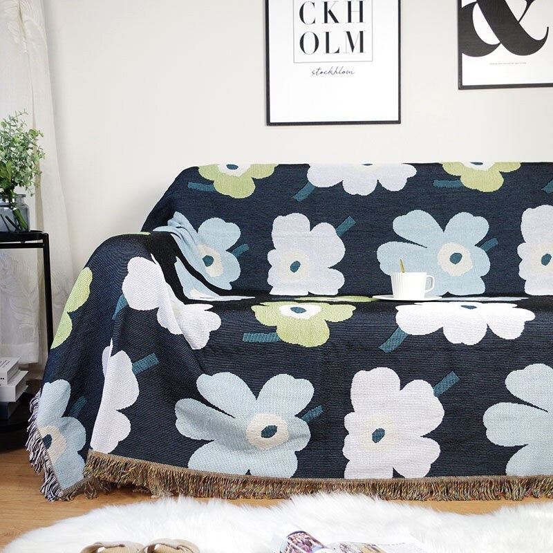 Daisy Throw Blanket sofa blanket tapestry decoration blanket,jacquard blanket sofa blanket,Cozy Nap Throw Blanket,Housewarming gift.