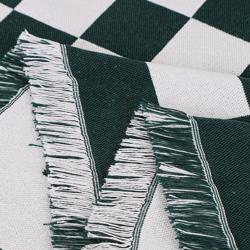 Checkerboard Pattern Black Sofa Cloth Decorative Sofa Cover,Double-Sided Use Sofa Throw Blanket,large size, Gift for Home