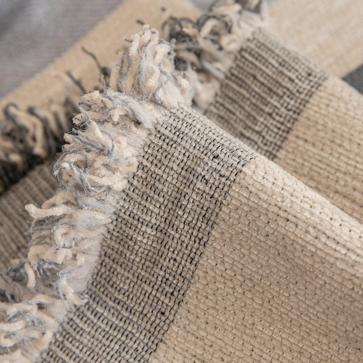 Checkerboard chenille jacquard tassels bedcover sofa blanket, Couch bedspread nap blanket throw,Gift for home, Decor home