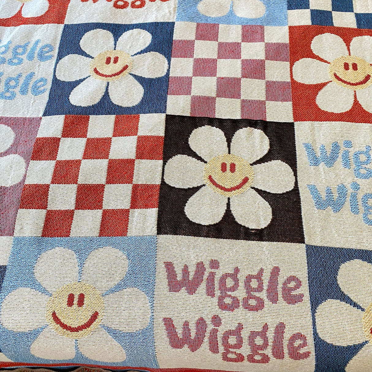 Sun Flower Smiley Face Throw,Wall Art Blanket,Tapestry Blanket, Couch Throw, Cozy Blanket,large size, Gift for Her, Birthday Gift, Decor