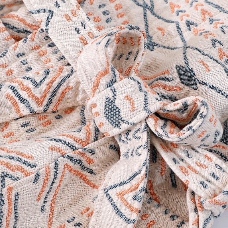 Bohemia Cotton robe,Kimono Nightwear Couple Robe,The Texture of Gauze,Bathrobe for birthday gift & anniversary gift,Housewarming gift