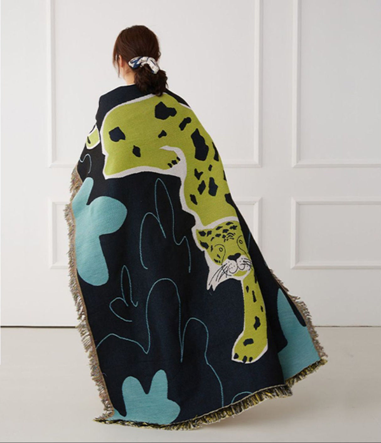 Jungle Cheetah Art Wall Blanket, Couch Throw, Large Woven Tapestry Jacquard Throw, Gift for Her, Birthday Gift, Decor